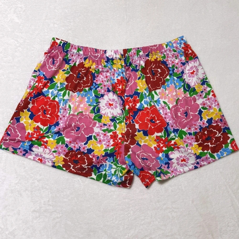 Kate Spade Multicolor Floral Pajama Set Small Short Sleeve Button Front - New